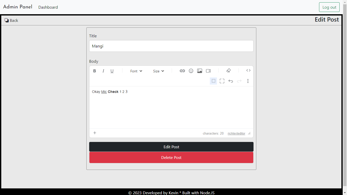 Project Screenshot 1